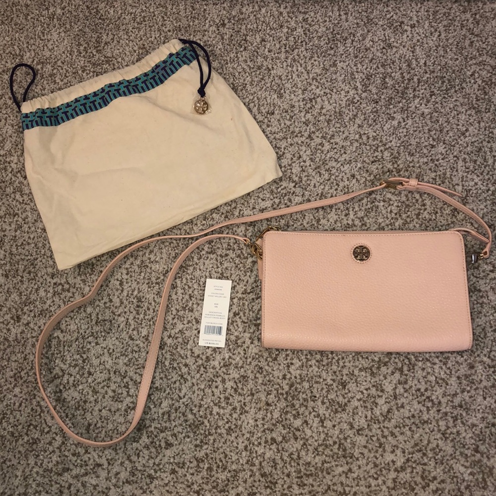 Like New Tory Burch Crossbody Pink Mini Purse!